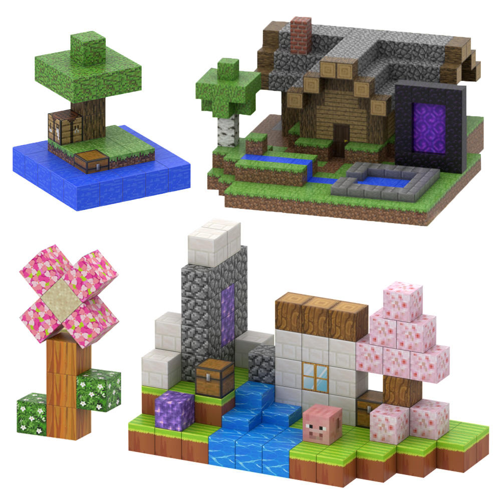 New Design STEM Montessori Sensory Toys Small Cube Bricks Building Blocks Magnetic Blocks