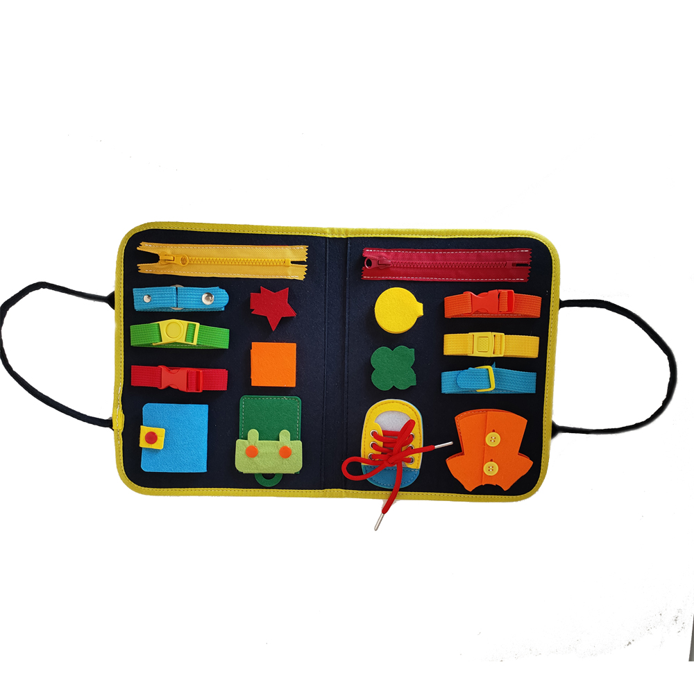 Felt Busy Board for Toddlers Age 1 - 6 Montessori Early Education Activity Toddler Toys