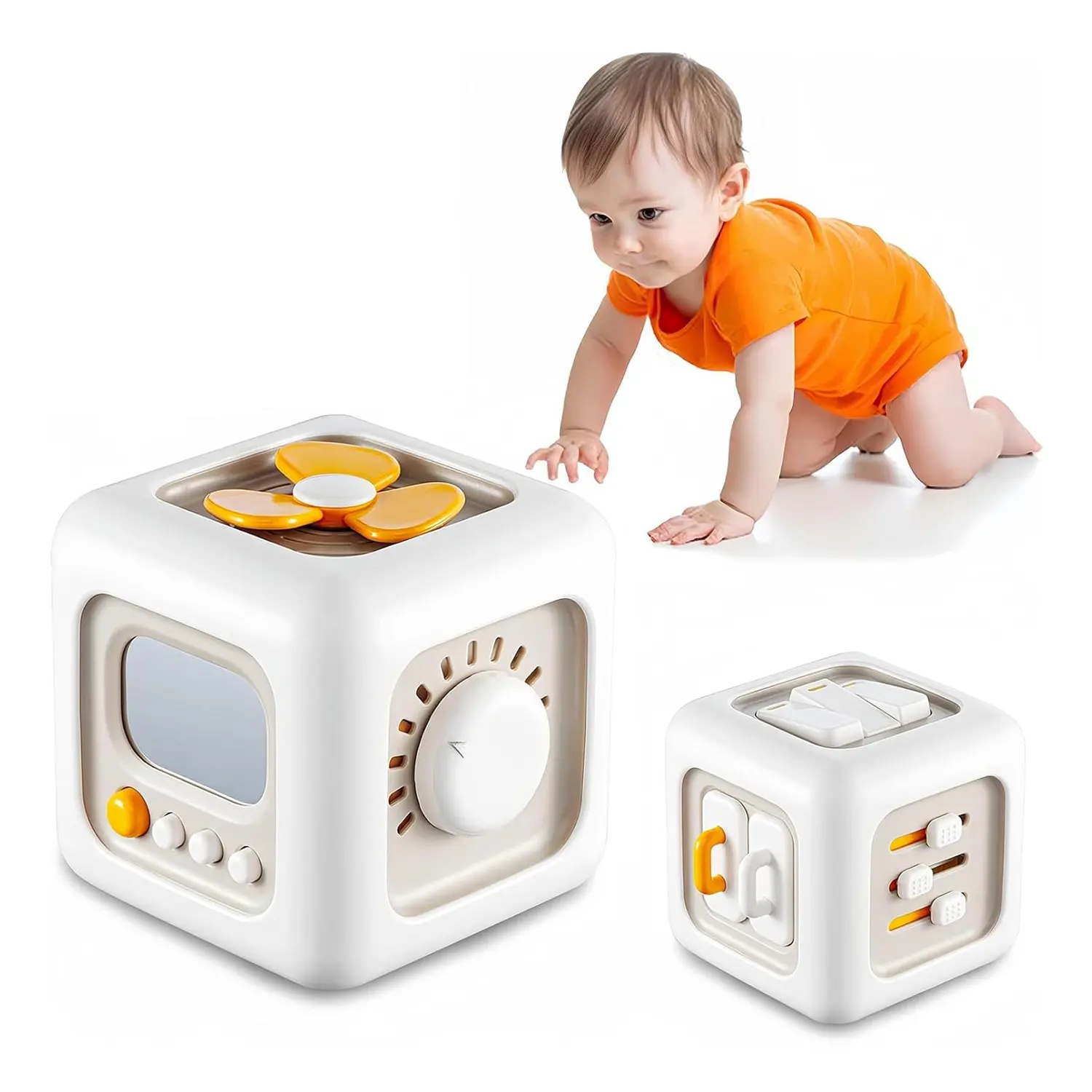 Montessori Busy Cube Toys Learning Fine Motor Skills Travel Sensory Educational Toys for Toddlers