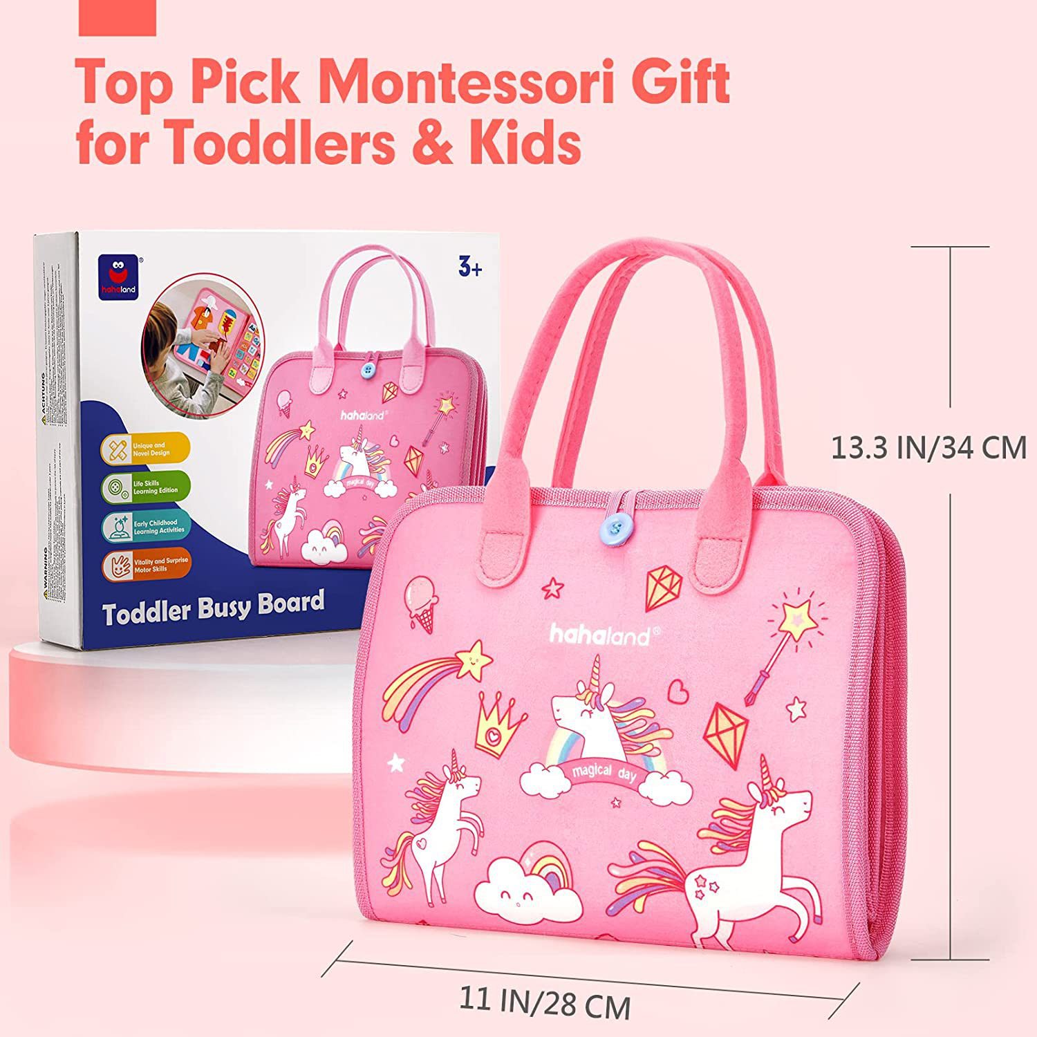 Preschool Montessori Toys Training Game Educational Sensory BoardToddlers Autism Toys