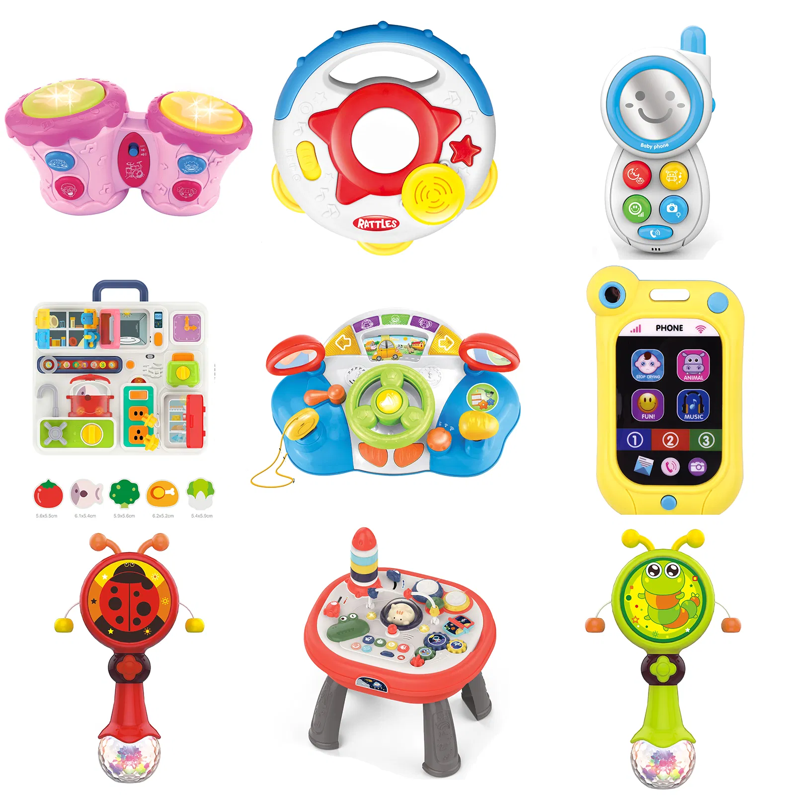 Wholesale Soft Silicone Teething Sensory Educational Montessori Baby Toddler Kids Plastic ABS Preschool Sorting Nesting &amp; Stacking Toys