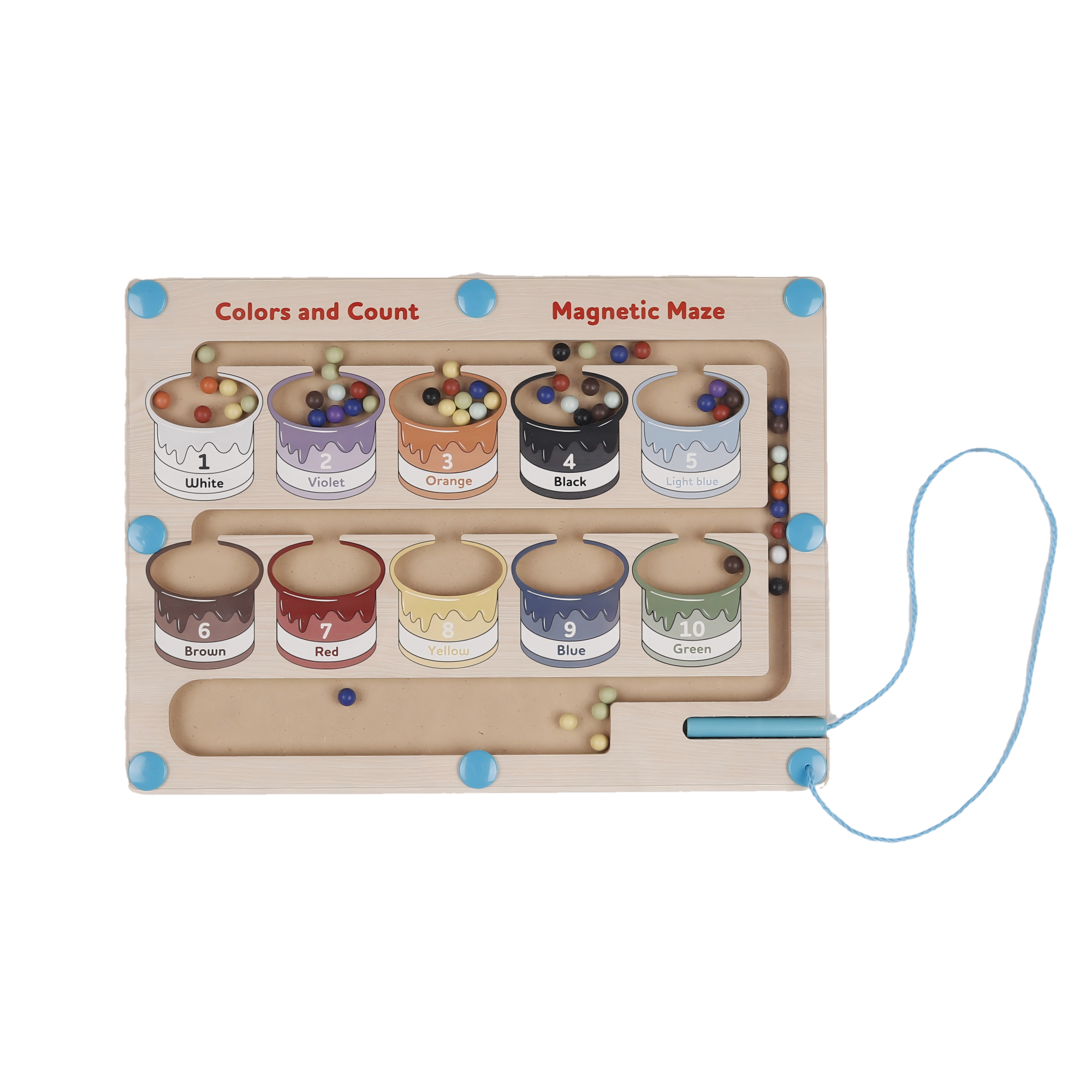New Trending Wooden Baby Intellectual Development Toys Early Learning Educational Montessori Toys for 1 to 2-year-old Boys Girls