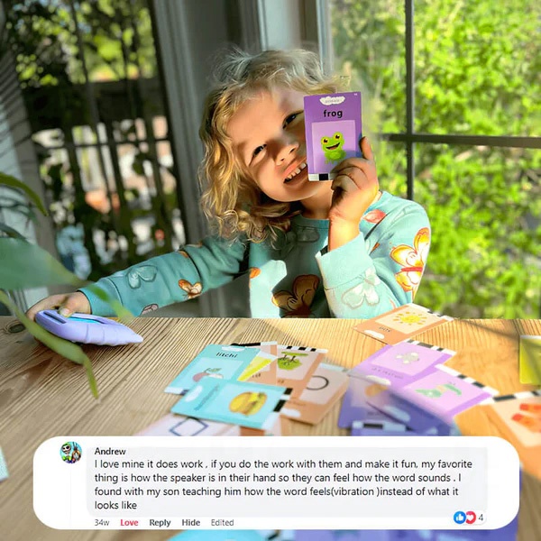 Custom Sensory Learning Toy Montessori Kids Baby Games Gifts Learn English Game Talking Flash Card Reader for Kids