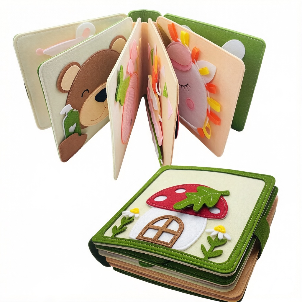 Montessori Educational Toys Kids Busy Book Toddler Quiet Book Preschool Learning Activity Book