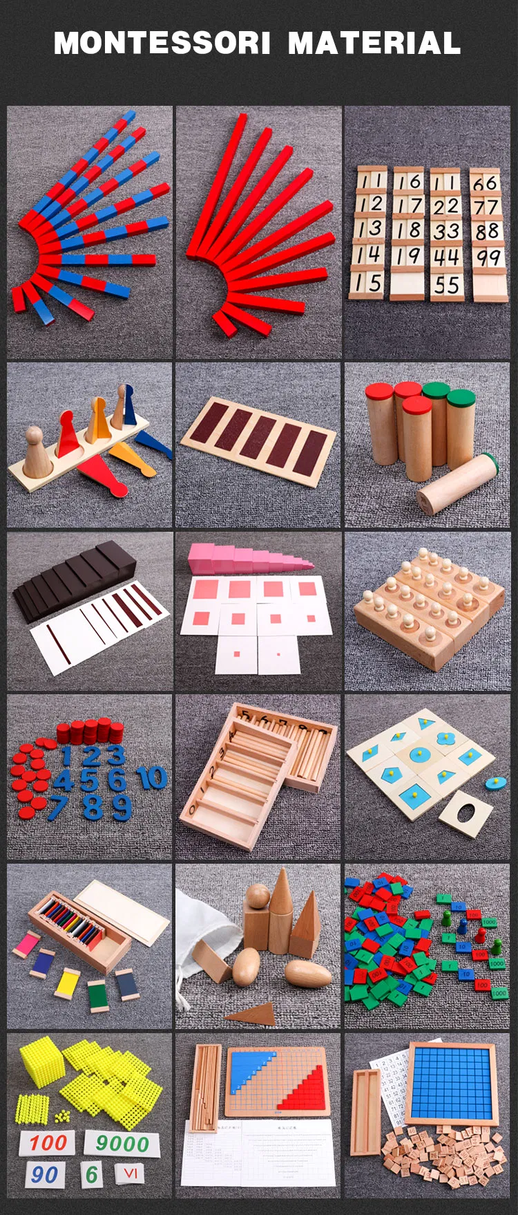 Montessori Hands-on Materials