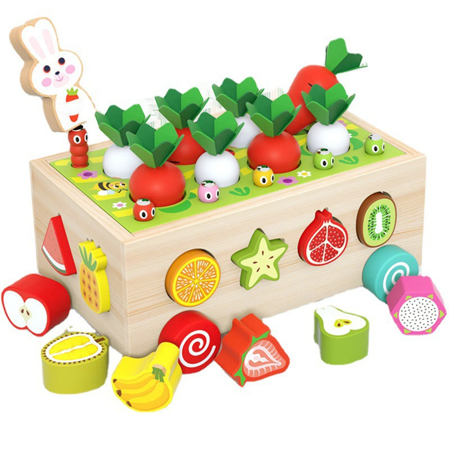 Baby Boys Girls Shape Sorting Toys Gifts Toddlers Montessori Wooden Educational Toys