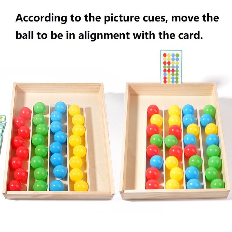 Educational Fine Motor Skills Tools for Kids Classic Color Sorting Ball Matching Trays Montessori Learning Toys