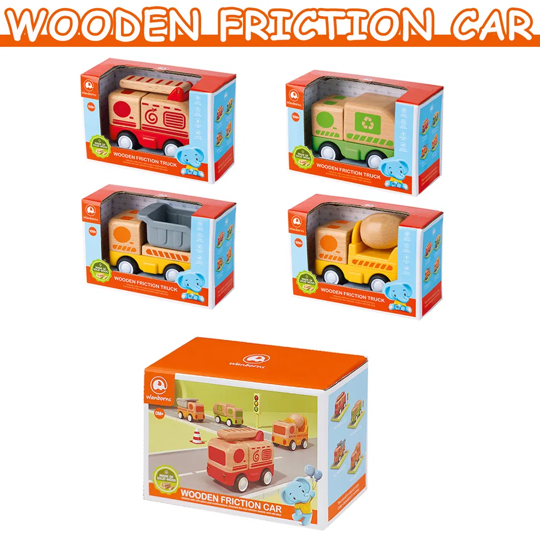 Wooden Toy Car Set