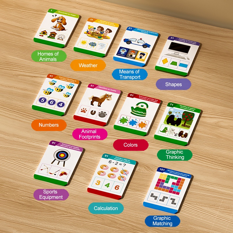 SamToyCn Montessori Phonics Educational Toy Speech Therapy Tools Language Learning Custom Language Talking Flash Cards Machine