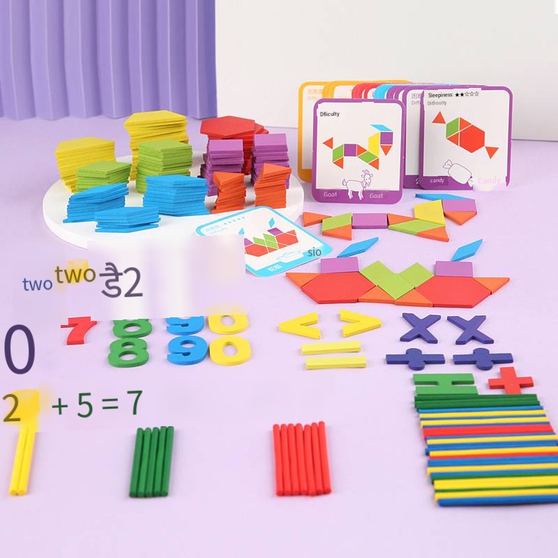 New Fishing Figure Shape Match Learning 3D Puzzle Board Game DIY Montessori Educational Math Sensory Toys for Kids