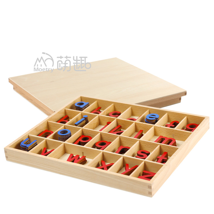 Moetry Montessori Language Materials Learning Alphabets Mat Early Childhood Wooden Educational Toys