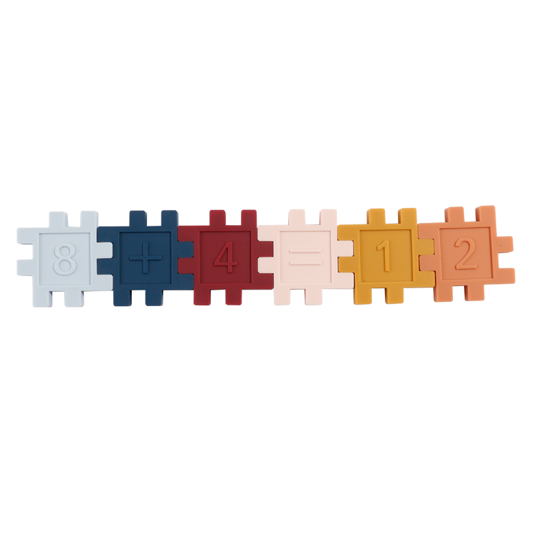 Educational Toys Puzzle Digital Silicone Building Blocks Assembled Children's Toys 0-3 Matching Montessori Early Childhood