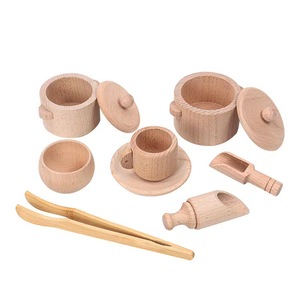 Factory Supply Sensory Bin Tools Wooden Sensory Toys Tea Set Montessori Toys for Toddlers