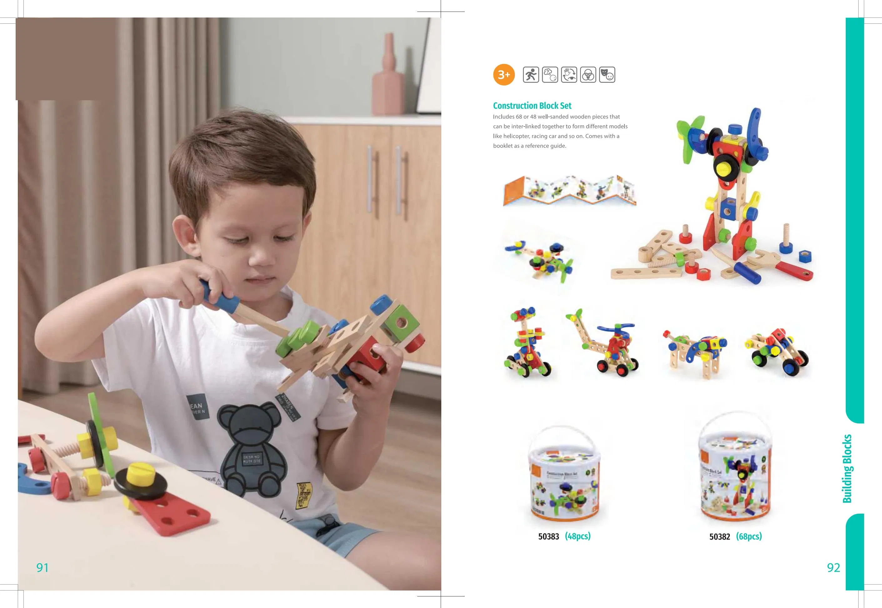Wooden Buliding Blocks Toy for Toddlers, Educational and Teaching Toy, Baby Toy, Children Bulding Blocks. Kindergarten Toy, Montessori Toy for Children