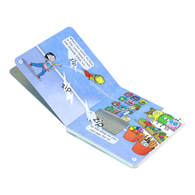 Kids Educational Board Book Custom Printing Durable Children English Learning Books Eco Friendly Cardboard Early Education