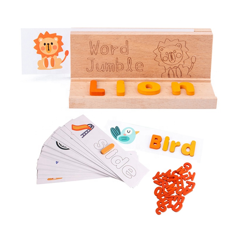 Newest Intelligent Learning Toy Learn English Word Spelling Games Toy for Child Montessori Educational Spelling Words