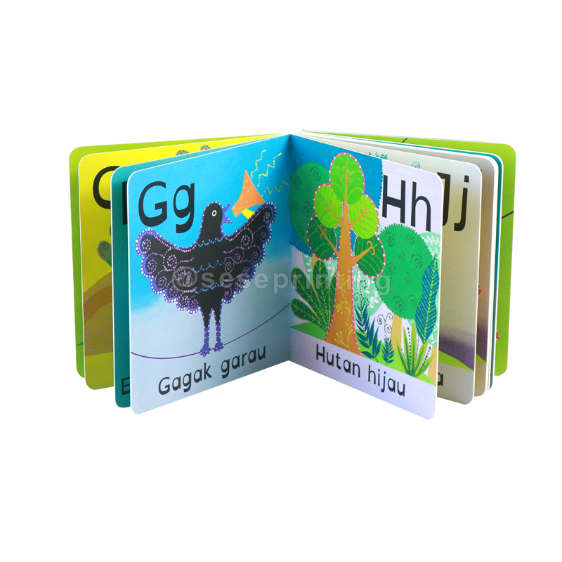 Eco-Friendly Kids Hardcover ABC Children Board Book Printing Education Kids English Custom Cardboard Learning Book Manufacturer