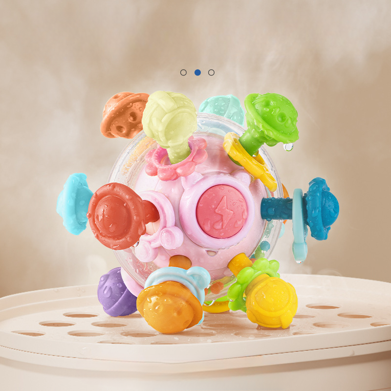 Educational Baby Sensory Teething Toys for Toddler Montessori Teethers Toys Infant Newborn Baby Rattle Chew Toys