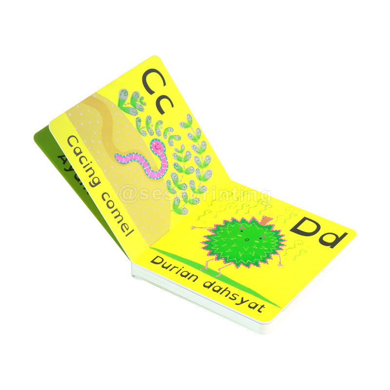 Eco-Friendly Kids Hardcover ABC Children Board Book Printing Education Kids English Custom Cardboard Learning Book Manufacturer