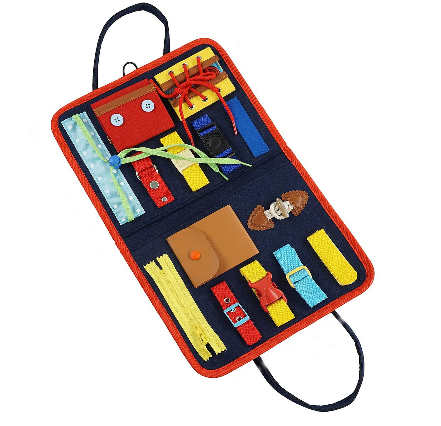 Felt Busy Board for Toddlers Age 1 - 6 Montessori Early Education Activity Toddler Toys