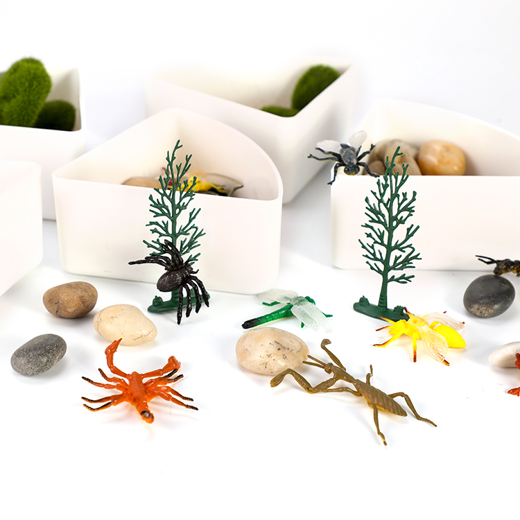 EDUsense Autism Montessori Sensory Sorting Tray Insect World Learning Sensory Integration Toy Kit Preschool Educational Toy Set