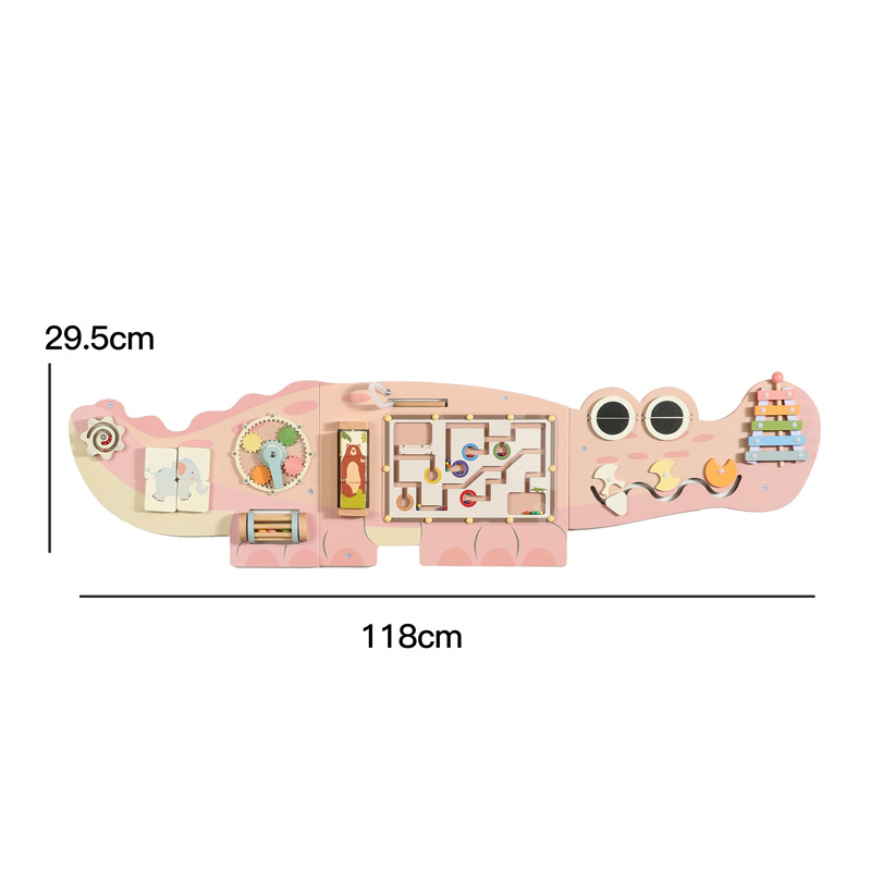Montessori Sensory Busy Board Toy for Kids Educational Wall Toys Kindergarten Wooden Toy