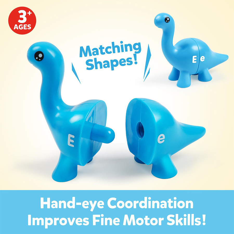 Montessori Dinosaur Number Learning Toy Kids Early Educational Matching Toy Matching Games with Sorting Preschool Toys