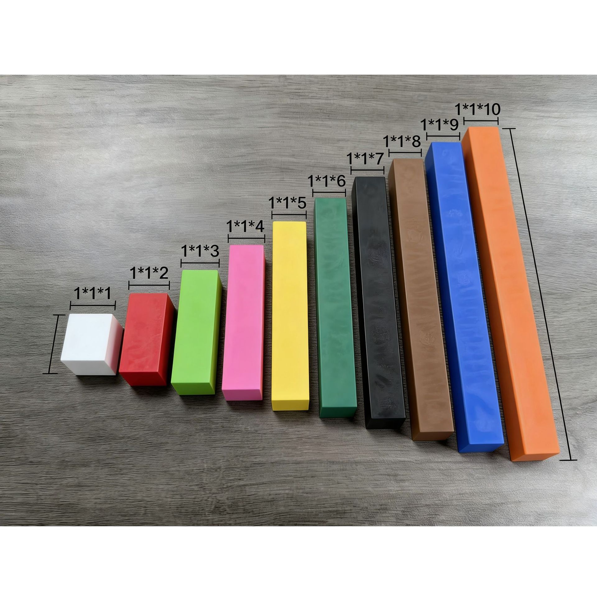 254Pcs Fraction Sticks Montessori Math Toys Set Kids Early Learning Educational Counting Toys with Weights Number Sticks