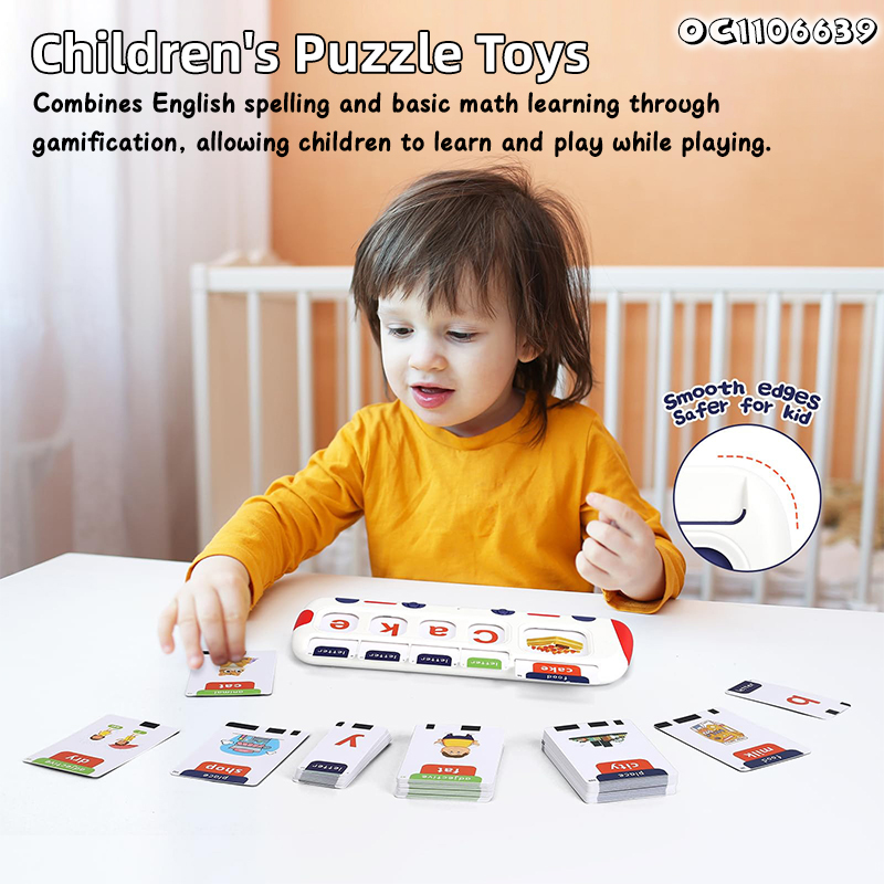Word Card Machine Children Educational Montessori Language Learning Toys