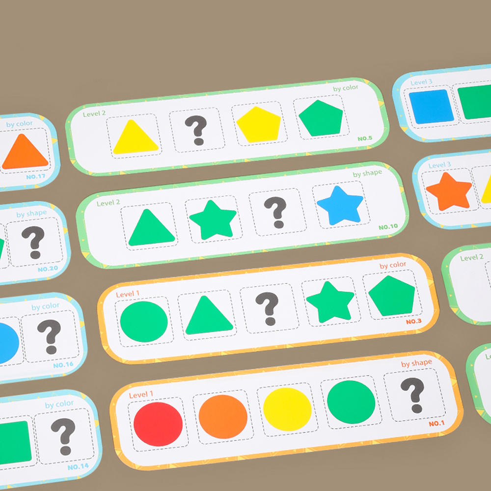 Montessori Wooden Shape Color Sorting Geometric Pattern Matching Game Educational Fine Motor Skills Toy for 2-4 Year Old Boys
