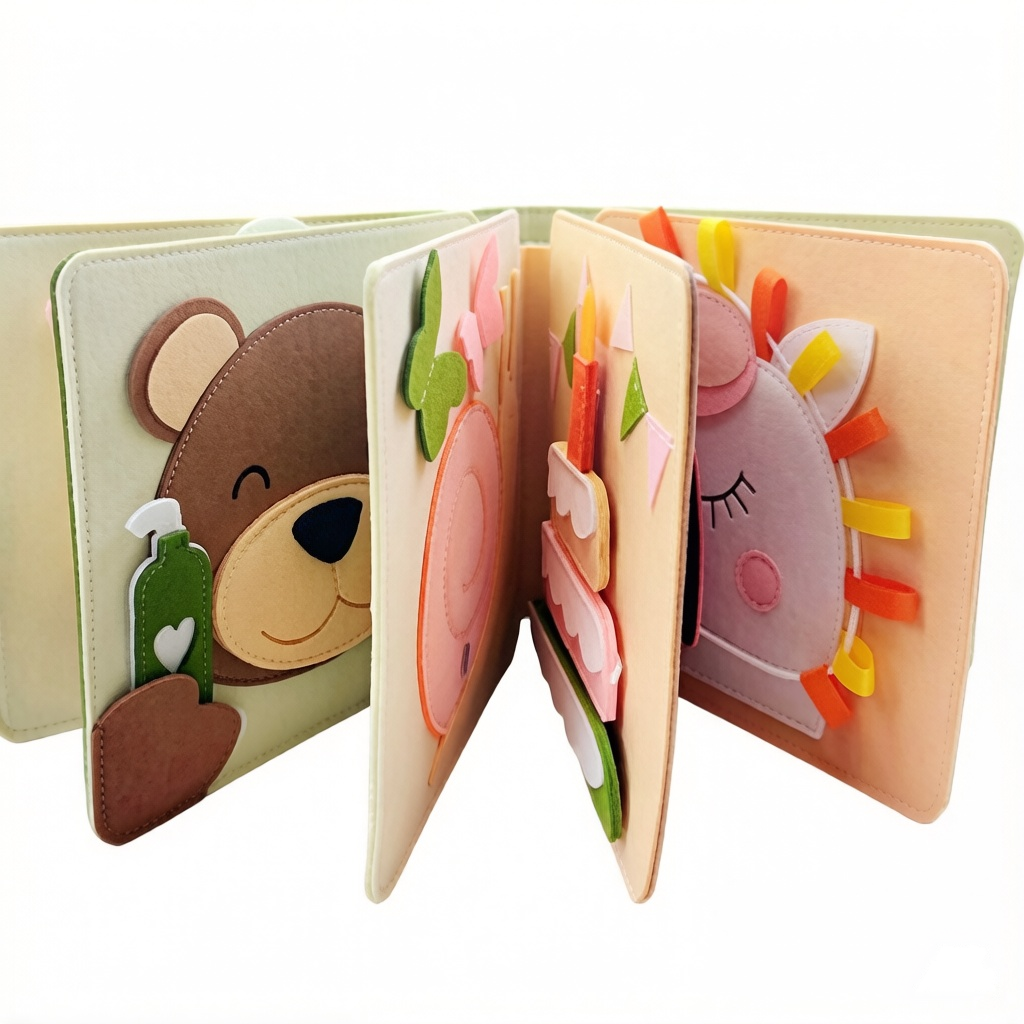 Montessori Educational Toys Kids Busy Book Toddler Quiet Book Preschool Learning Activity Book
