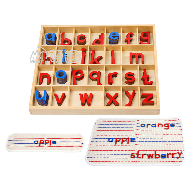 Moetry Montessori Language Materials Learning Alphabets Mat Early Childhood Wooden Educational Toys