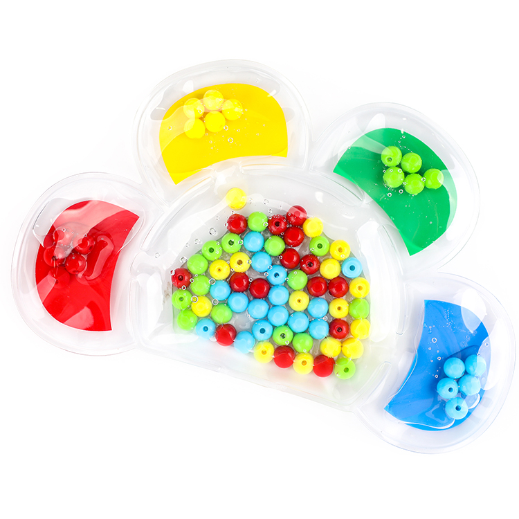 EDUsense Montessori Learning PVC Baby &amp; Preschool Toys Color Sorting Squishy Gel Bead Squeeze &amp; Stress Relief Toy for 5 7 Years