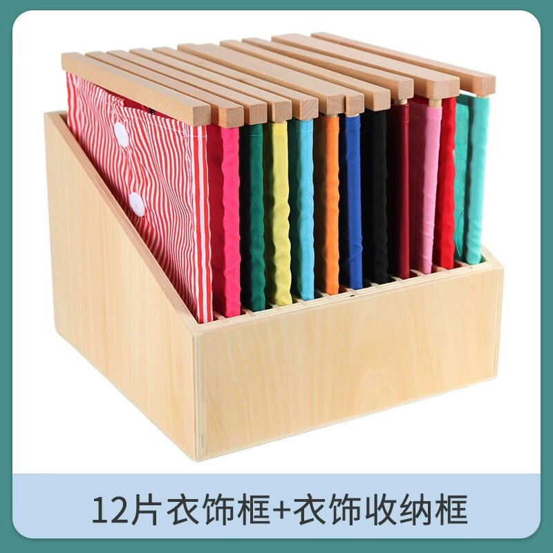 Montesssori Material Practical Life Wooden Lacing Dressing Frame