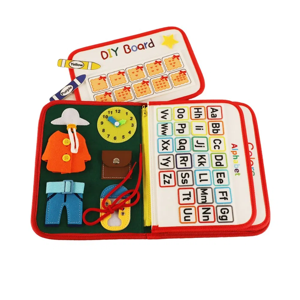 Montessori Educational Toys Kids Cloth Book Felt Busy Book Busy Board