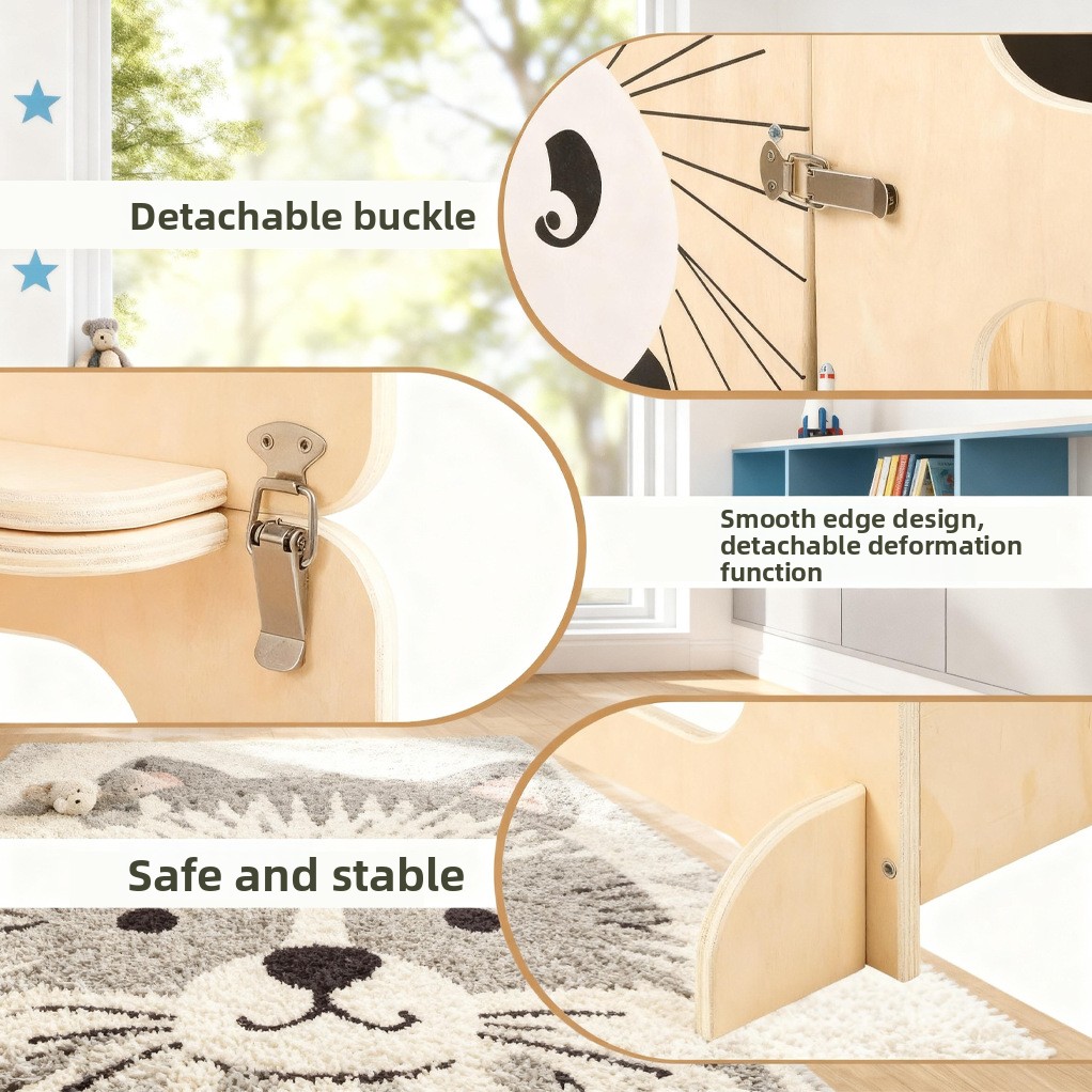 Montessori Bamboo Learning Tower Foldable Toddler Kitchen Helper Step Stool With Drawing Board Adjustable Kids Wholesale