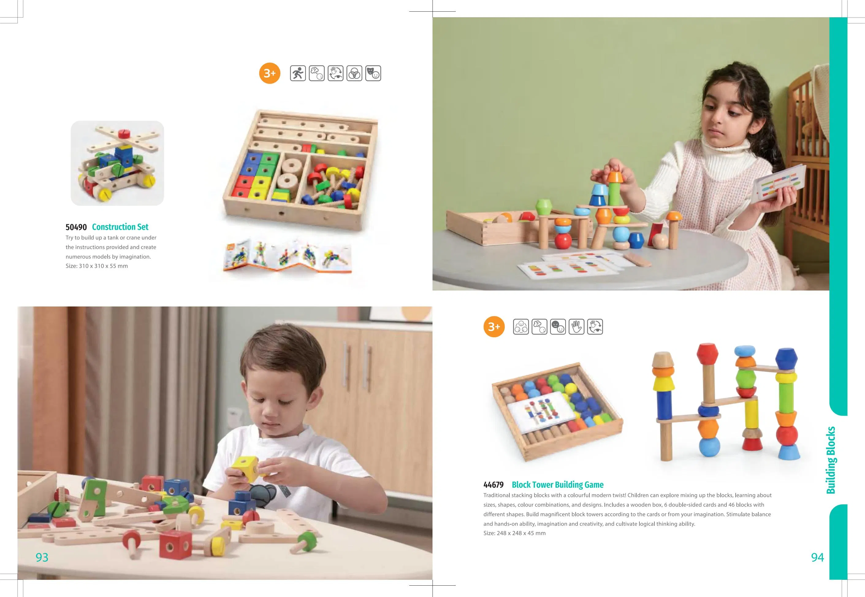 Wooden Buliding Blocks Toy for Toddlers, Educational and Teaching Toy, Baby Toy, Children Bulding Blocks. Kindergarten Toy, Montessori Toy for Children