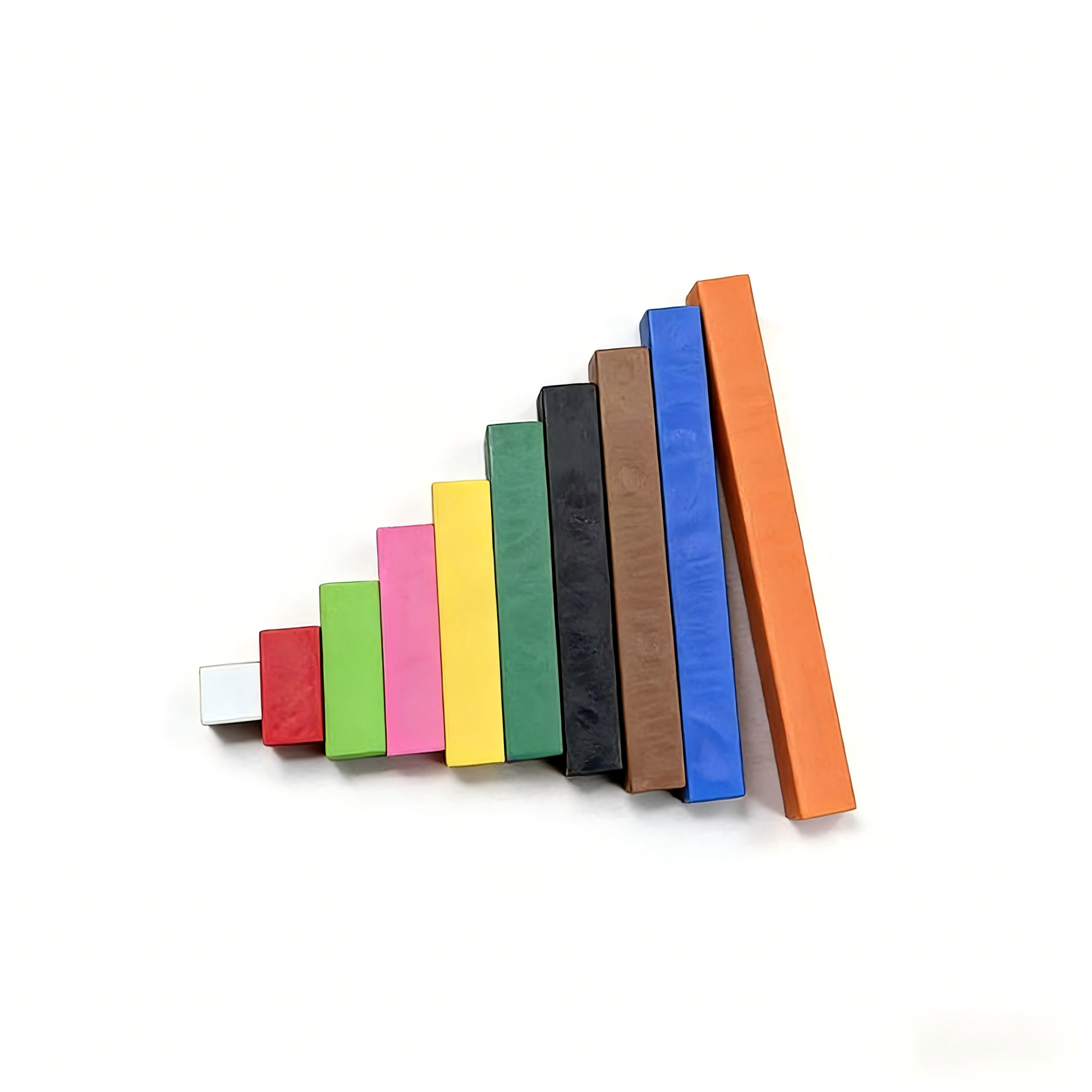 254Pcs Fraction Sticks Montessori Math Toys Set Kids Early Learning Educational Counting Toys with Weights Number Sticks