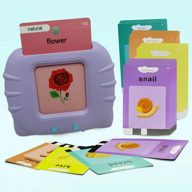 Custom Sensory Learning Toy Montessori Kids Baby Games Gifts Learn English Game Talking Flash Card Reader for Kids