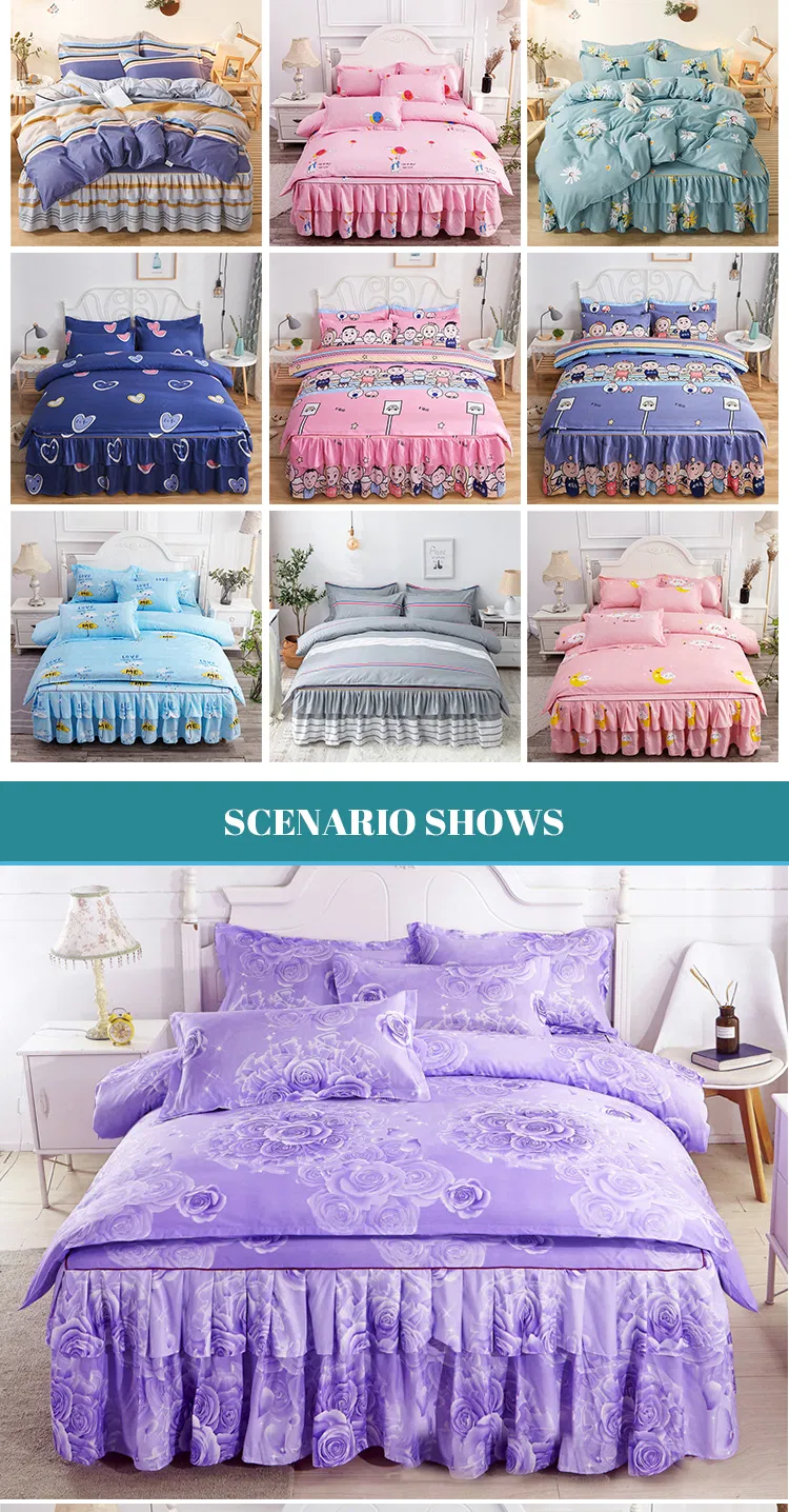 Modern Printed Bed Skirt