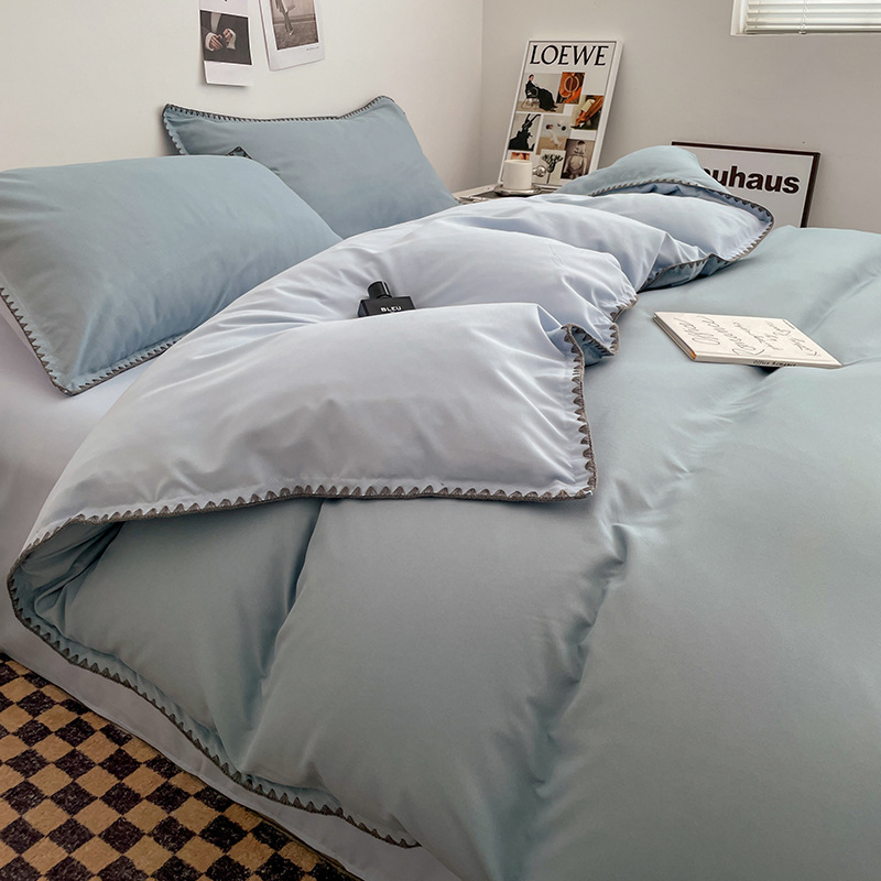 Embroidery Comforter Set Bed Blanket Cover Sofa Cover Quilt Duvet Set