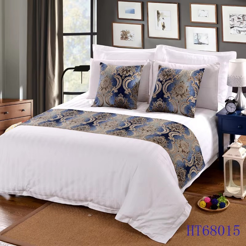 Hotel Collection 100% Cotton Jacquard Luxury Bed Runner (JRD637)