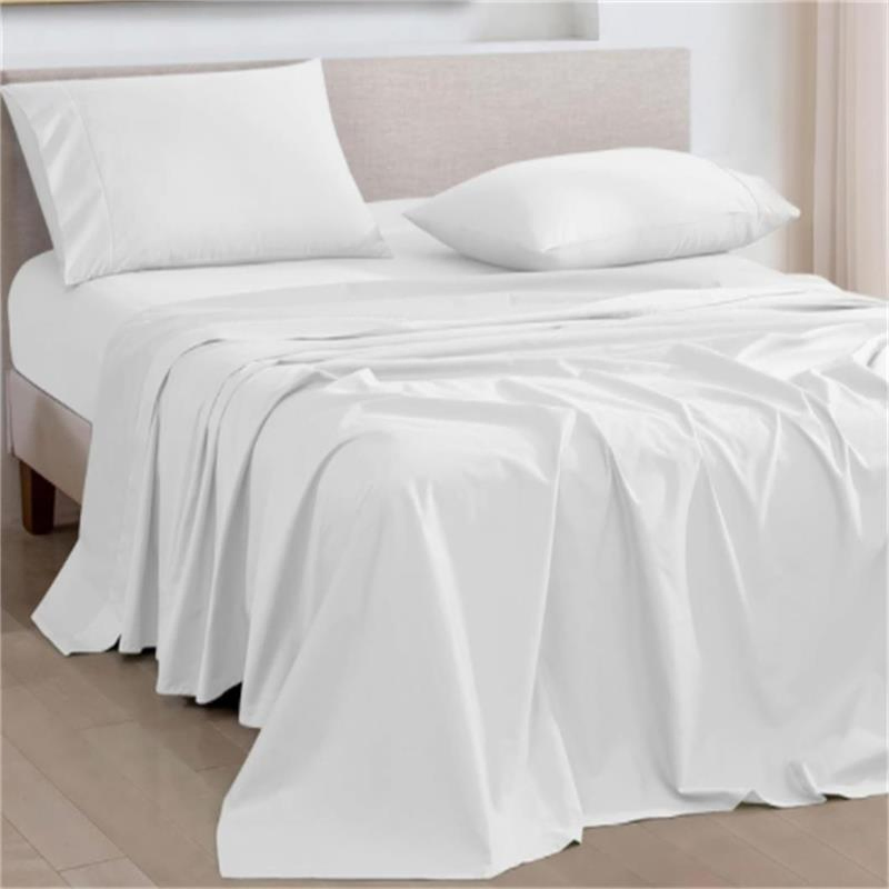 400 Thread Count 100% Cotton Sateen Queen Size Sheet Set Hotel Quality Bedding Set