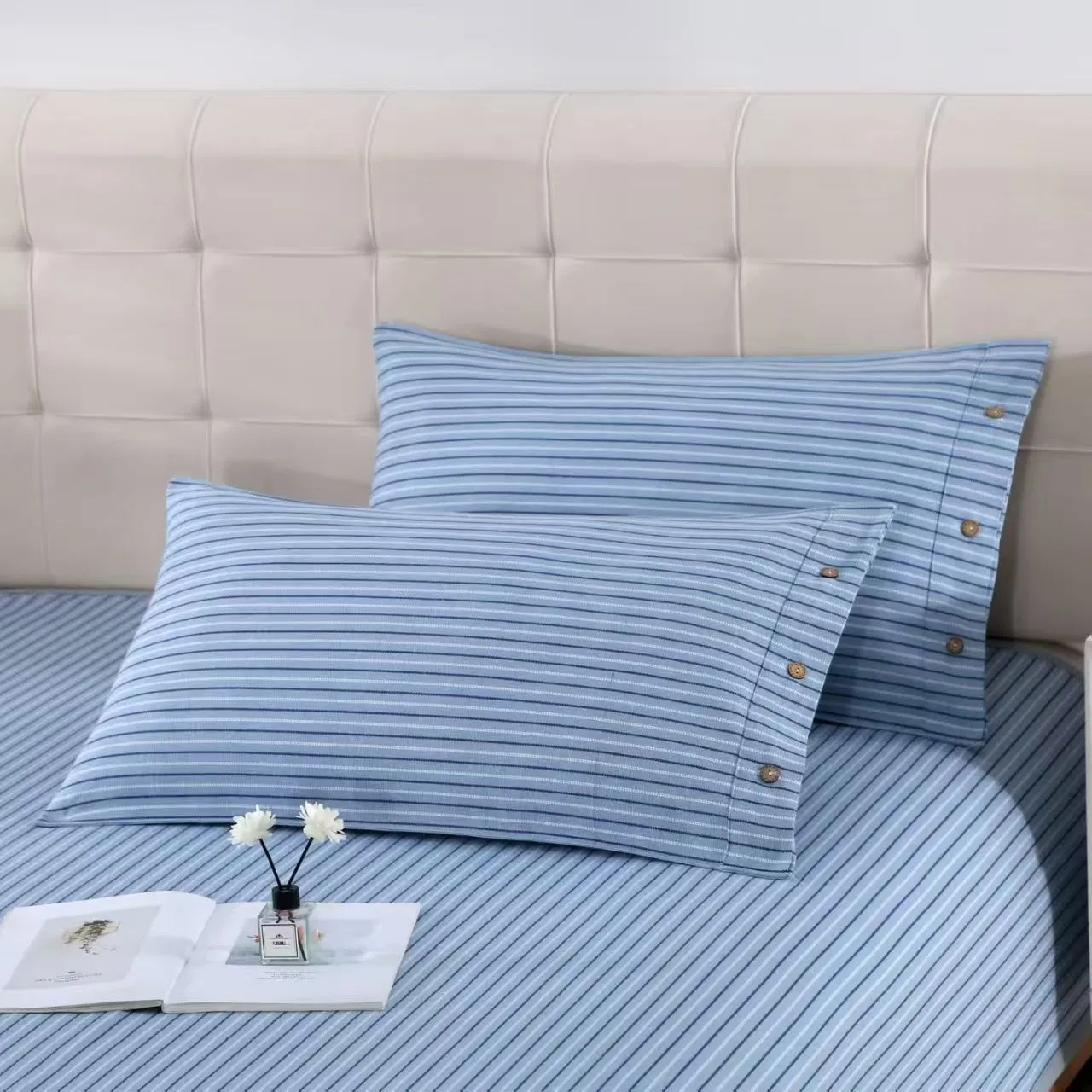 Luxurious Cotton Ruge Bedding Set for Sophisticated Spaces