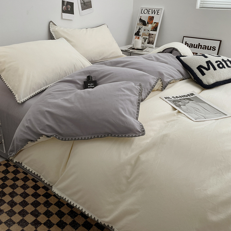 Embroidery Comforter Set Bed Blanket Cover Sofa Cover Quilt Duvet Set