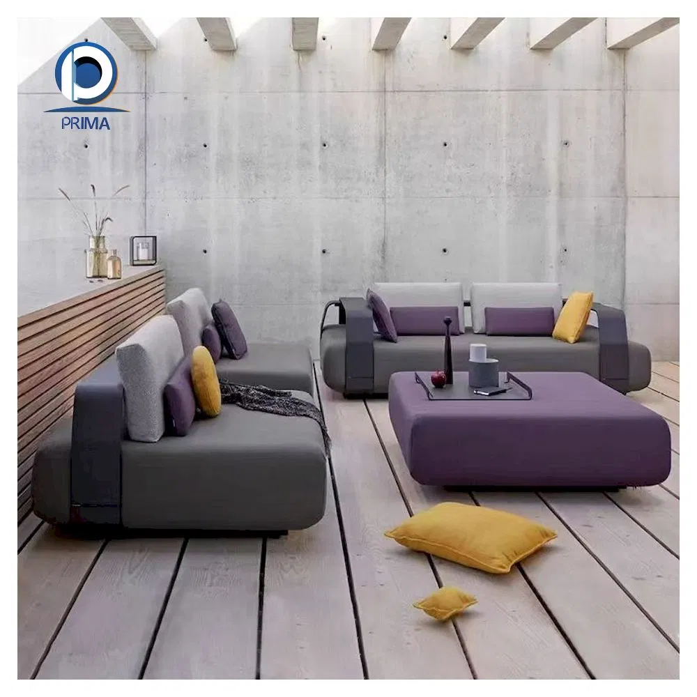 Modern Aluminum Outdoor Sofa Set with Cushions