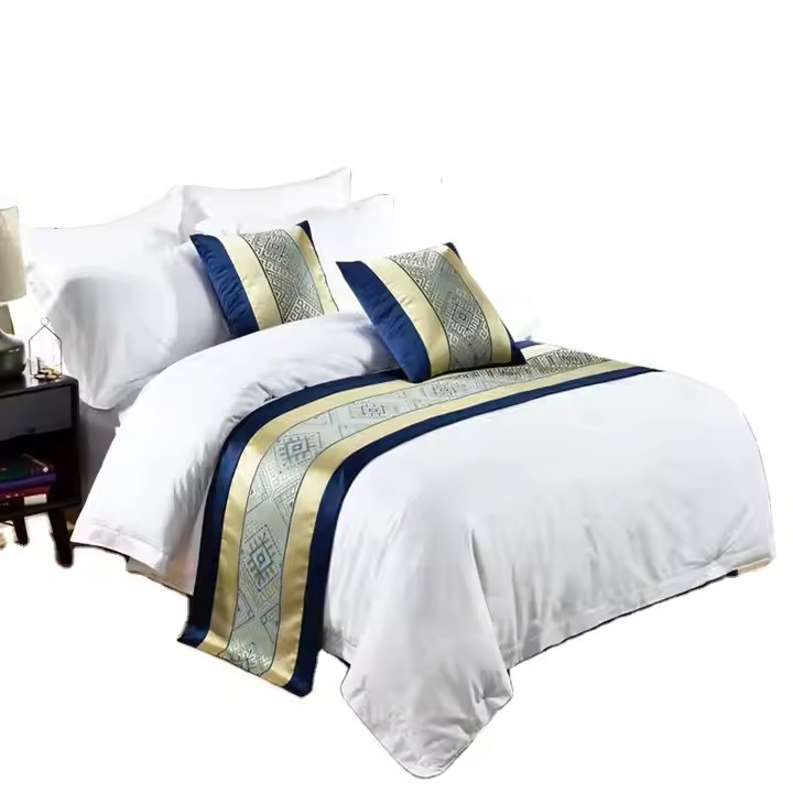 Hotel Collection 100% Cotton Jacquard Luxury Bed Runner (JRD637)