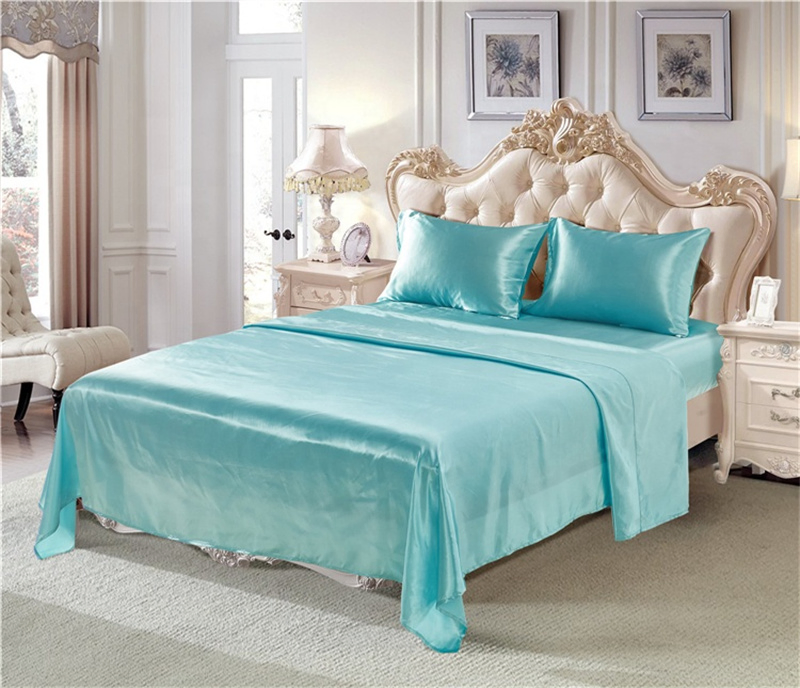 Wholesale Imitate Silk Bedding Set Fitted Sheet Set