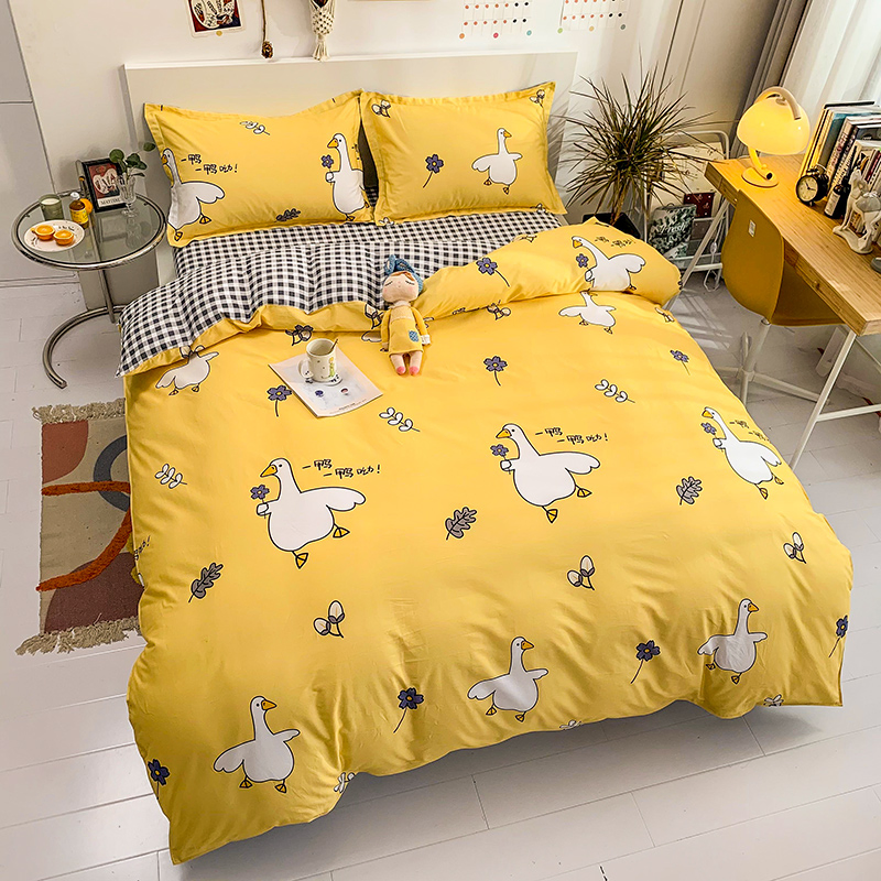 Cartoon Printing Full/Queen Size Kids Bedding Set