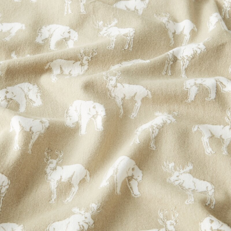 Cotton and Flannel Bedding Set